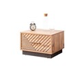 Noptiera, Hanah Home, Antik, 55x36x45 cm, PAL, Antracit/Maro
