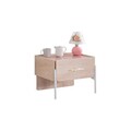 Noptiera, Hanah Home, Rosetta, 54x40x42 cm, PAL, Maro / Roz