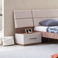 Noptiera, Hanah Home, Milano, 55x95x60 cm, PAL, Alb/Maro