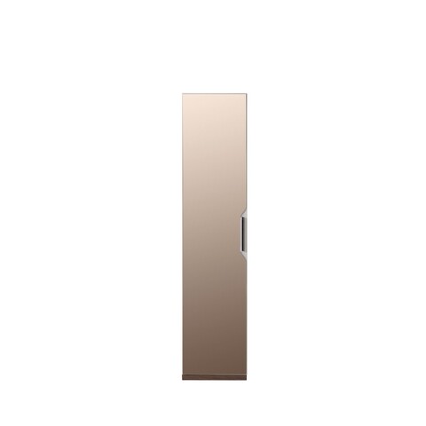 Dulap pentru haine, Hanah Home, Milano 1, 45x200x60 cm, PAL, Alb/Maro