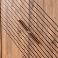 Dulap pentru haine, Hanah Home, Antik 3, 134x200x60 cm, PAL, Antracit/Maro