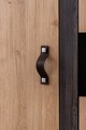 Dulap pentru haine, Hanah Home, Aktif, 132x195x53 cm, PAL, Antracit/Maro