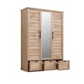 Dulap pentru haine, Hanah Home, Polo 3, 138x197x56 cm, PAL, Maro