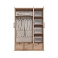 Dulap pentru haine, Hanah Home, Polo 3, 138x197x56 cm, PAL, Maro