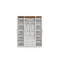 Dulap pentru haine, Hanah Home, Vita Bohem, 152x200x60 cm, PAL, Alb