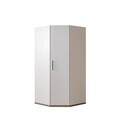 Dulap pentru haine, Hanah Home, Milano, 95x200x95 cm, PAL, Alb/Maro