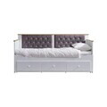 Pat de zi, Hanah Home, Alacati, 209x99x93 cm, PAL, Alb / Antracit