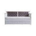 Pat de zi, Hanah Home, Alacati, 209x99x93 cm, PAL, Alb / Antracit