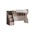 Pat supraetajat, Hanah Home, Milano, 260x185x106 cm, PAL, Crem/Maro