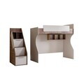 Pat supraetajat, Hanah Home, Milano, 260x185x106 cm, PAL, Crem/Maro