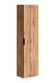 Set mobilier Adel Oak 60 cm, dulap inalt, masca cu lavoar si oglinda LED, Comad, MDF/PAL, stejar