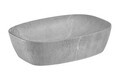 Set mobilier Adel White Anna 80 cm, dulap inalt, masca cu lavoar si oglinda cu LED, Comad, alb