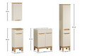 Set mobilier baie Bali Cashmere Lava 60 cm HC LC, dulapuri si masca cu lavoar, Comad, MDF/PAL, casmir