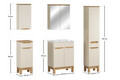 Set mobilier baie Bali Cashmere Lava 60 cm HC MC, dulapuri, oglinda si masca cu lavoar, Comad, MDF/PAL, casmir