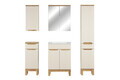 Set mobilier baie Bali Cashmere Lava 60 cm HC MC, dulapuri, oglinda si masca cu lavoar, Comad, MDF/PAL, casmir