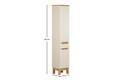 Set mobilier baie Bali Cashmere Wotan 60 cm, dulap inalt, masca cu lavoar si cabinet cu oglinda, Comad, MDF/PAL, casmir