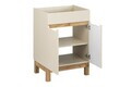 Set mobilier baie Bali Cashmere Wotan 60 cm, dulap inalt, masca cu lavoar si cabinet cu oglinda, Comad, MDF/PAL, casmir