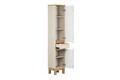 Set mobilier baie Bali Cashmere Anna 80 cm, dulap inalt, masca cu lavoar si cabinet cu oglinda, Comad, MDF/PAL, casmir