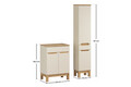 Set mobilier baie Bali Cashmere Wotan 60 cm HC, dulap inalt si masca lavoar, Comad, MDF/PAL, casmir
