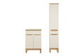 Set mobilier baie Bali Cashmere Wotan 60 cm HC, dulap inalt si masca lavoar, Comad, MDF/PAL, casmir