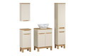 Set mobilier baie Bali Cashmere Wotan Pati 60 cm, dulapuri si masca cu lavoar, Comad, MDF/PAL, casmir