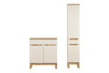 Set mobilier baie Bali Cashmere Wotan 80 cm HC, dulap inalt si masca lavoar, Comad, MDF/PAL, casmir