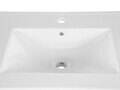 Set mobilier baie Bali White Lava 60 cm, dulapuri, masca cu lavoar si cabinet cu oglinda, Comad, MDF/PAL, alb