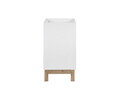 Set mobilier baie Bali White Lava 60 cm, dulapuri, masca cu lavoar si cabinet cu oglinda, Comad, MDF/PAL, alb