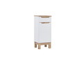 Set mobilier baie Bali White Lava 60 cm, dulapuri, masca cu lavoar si cabinet cu oglinda, Comad, MDF/PAL, alb