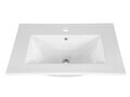 Set mobilier baie Bali White Lava 60 cm, dulap inalt si masca cu lavoar, Comad, MDF/PAL, alb