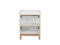 Set mobilier baie Bali White Lava 60 cm, dulap inalt si masca cu lavoar, Comad, MDF/PAL, alb