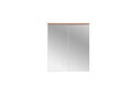 Set mobilier baie Bali White Lava 60 cm, dulap inalt, masca cu lavoar si cabinet cu oglinda, Comad, MDF/PAL, alb