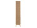 Set mobilier baie Bali White Lava 60 cm, dulap inalt, masca cu lavoar si cabinet cu oglinda, Comad, MDF/PAL, alb
