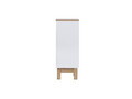 Set mobilier baie Bali White Lava 80 cm, dulapuri, masca cu lavoar si cabinet cu oglinda, Comad, MDF/PAL, alb