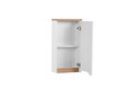 Set mobilier baie Bali White Lava 80 cm 804 1, dulapuri, masca cu lavoar si cabinet cu oglinda, Comad, MDF/PAL, alb
