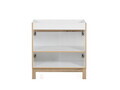 Set mobilier baie Bali White Lava 80 cm 804, dulap inalt si masca cu lavoar, Comad, MDF/PAL, alb