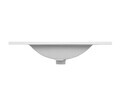 Set mobilier baie Bali White Lava 80 cm 804, dulap inalt si masca cu lavoar, Comad, MDF/PAL, alb