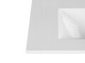 Set mobilier baie Bali White Lava 80 cm 804 841, dulap inalt, masca cu lavoar si cabinet cu oglinda, Comad, MDF/PAL, alb
