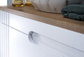 Set mobilier baie Fiji White 60 cm, dulap inalt, masca cu lavoar si oglinda, Comad, MDF/PAL, alb