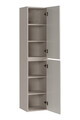 Set mobilier baie Iconic Cashmere 60 cm, dulap inalt, masca cu lavoar si oglinda, Comad, MDF/PAL, casmir
