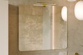 Set mobilier baie Iconic Cashmere 80 cm, dulap inalt, masca cu lavoar si oglinda, Comad, MDF/PAL, casmir