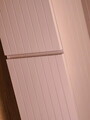 Set mobilier baie Iconic Rose Lili 80 cm, dulap inalt, masca cu lavoar si oglinda, Comad, MDF/PAL, roz