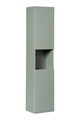 Set mobilier baie Line Reed Green 120 cm, dulap inalt si masca dubla cu lavoar, Comad, MDF/PAL, verde