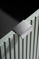 Set mobilier baie Line Reed Green 140 cm, dulap inalt si masca dubla cu lavoar, Comad, MDF/PAL, verde
