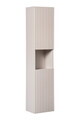 Set mobilier baie Nova Cashmere Sky 80 cm, dulap inalt si masca cu lavoar, Comad, MDF/PAL, casmir