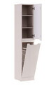 Set mobilier baie Nova Cashmere 80 cm, dulap inalt si masca cu lavoar, Comad, MDF/PAL, casmir