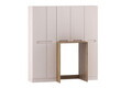 Set mobilier baie cu compartiment masina de spalat, Nova Cashmere, Comad, MDF/PAL, casmir/stejar