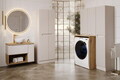 Set mobilier baie cu compartiment masina de spalat, Nova Cashmere, Comad, MDF/PAL, casmir/stejar