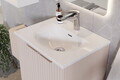 Set mobilier baie Nova Coast Evoke Sky 60 cm, dulap inalt si masca cu lavoar, Comad, MDF/PAL, stejar