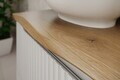 Set mobilier baie Nova Coast Evoke Oak 80 cm, dulap inalt si masca lavoar, Comad, MDF/PAL, stejar